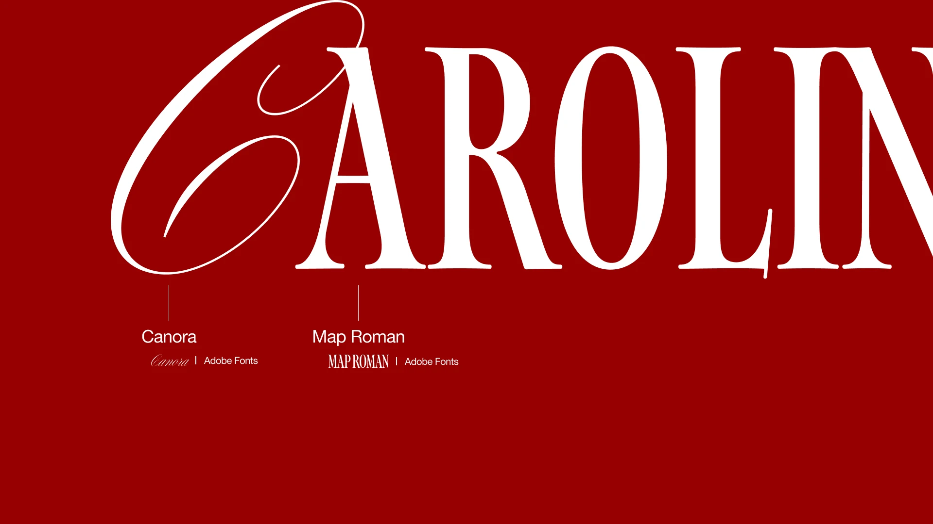 Caroline Barra - Tipografia Canora e Map Roman