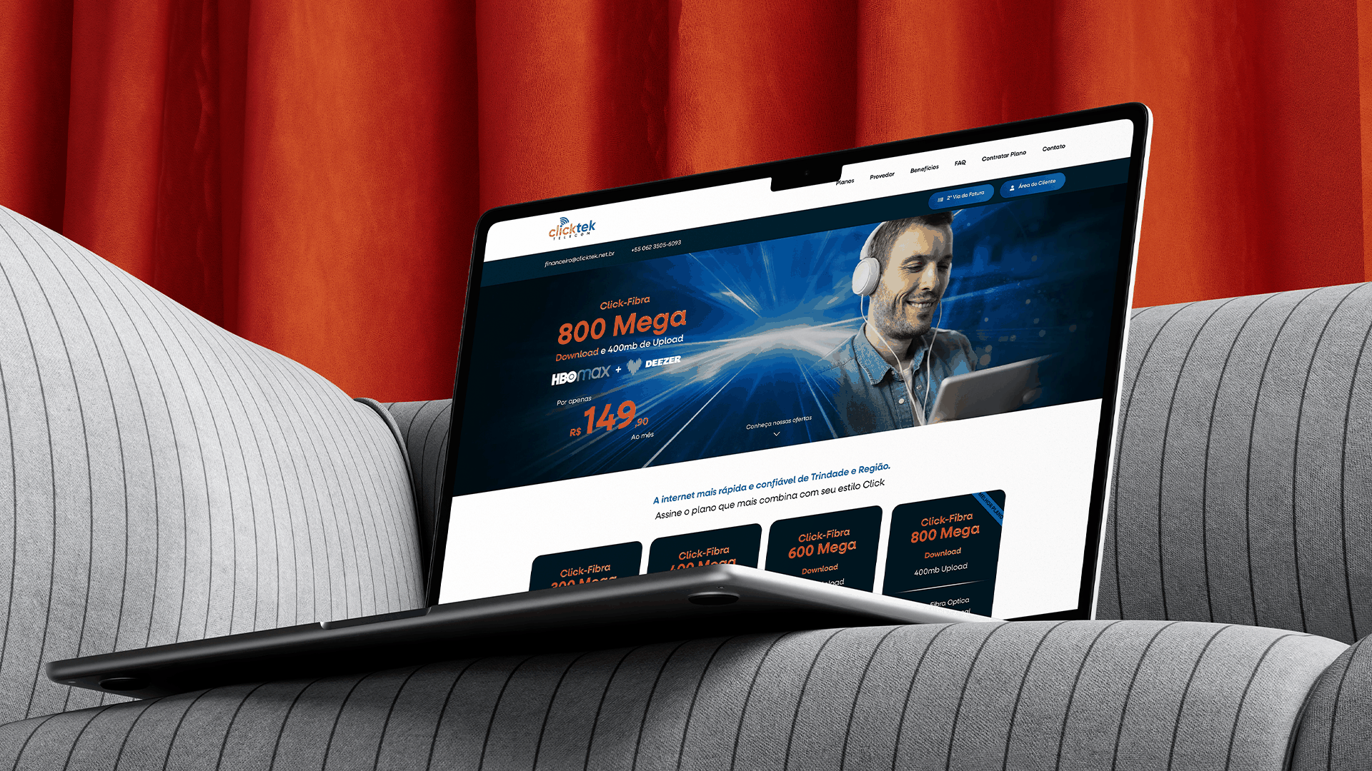 Clicktek Telecom - Web Design 2
